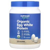 органический яичный протеин, без добавок, 454 г (1 фунт) — Nutricost