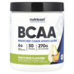 Performance, BCAA, персиковая груша, 270 г (9,6 унции) — Nutricost