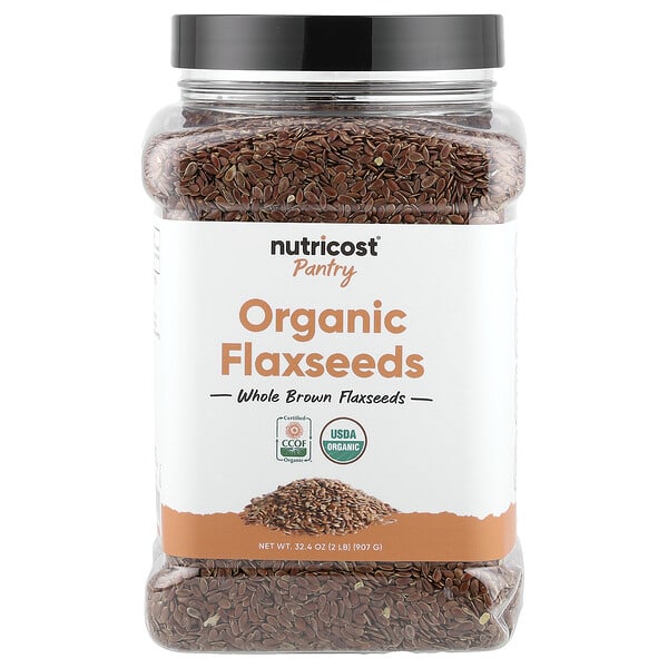 ncs57456_v_8.jpg Pantry, органические семена льна, 907 г (32,4 унции) — Nutricost