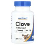Гвоздика, 1000 мг, 120 капсул — Nutricost