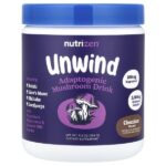 NutriZen™ Unwind, адаптогенный грибной напиток, со вкусом шоколада, 258 г (9,2 унции) — Nutricost