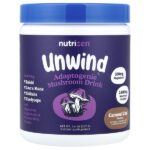 Nutrizen™, Unwind, адаптогенный грибной напиток, со вкусом карамельного чая, 207 г (7,4 унции) — Nutricost