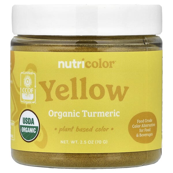 ncs57480_v_8.jpg Nutricolor™, желтая органическая куркума, 70 г (2,5 унции) — Nutricost