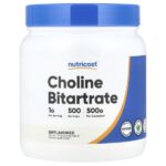 Битартрат холина, без добавок, 500 г (17,9 унции) — Nutricost