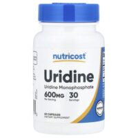 уридин, 60 капсул (300 мг в 1 капсуле) — Nutricost