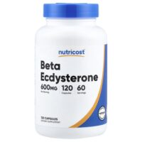 бета-экдистерон, 120 капсул (300 мг в 1 капсуле) — Nutricost