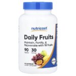 Daily Fruits, фрукты, 90 капсул — Nutricost