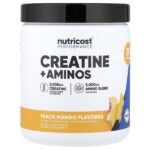 Performance, креатин и аминокислоты, со вкусом персика и манго, 372 г (13,3 унции) — Nutricost