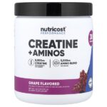 Performance, креатин и аминокислоты, со вкусом винограда, 372 г (13,3 унции) — Nutricost