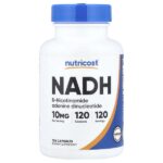 НАДН, 10 мг, 120 капсул — Nutricost