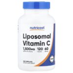липосомальный витамин C, 120 капсул (750 мг в 1 капсуле) — Nutricost