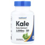 кудрявая капуста, 2000 мг, 120 капсул — Nutricost