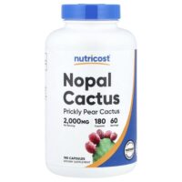Nopal Cactus, 180 капсул (666 мг в 1 капсуле) — Nutricost
