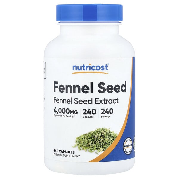 ncs57623_v_8.jpg семена фенхеля, 240 капсул (200 мг в 1 капсуле) — Nutricost