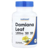 лист дамианы, 120 капсул (150 мг в 1 капсуле) — Nutricost