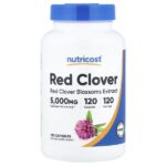 красный клевер, 120 капсул (200 мг в 1 капсуле) — Nutricost