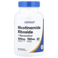никотинамид рибозид и ресвератрол, 120 капсул — Nutricost