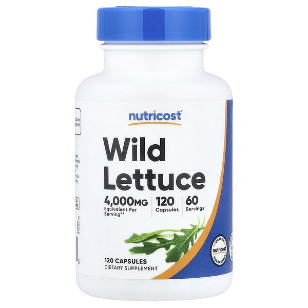 ncs57636_v_8.jpg дикий салат, 120 капсул (80 мг в 1 капсуле) — Nutricost