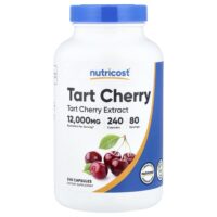вишня, 240 капсул (400 мг в 1 капсуле) — Nutricost