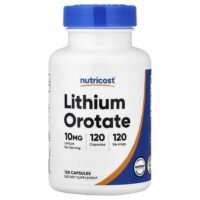 оротат лития, 10 мг, 120 капсул — Nutricost