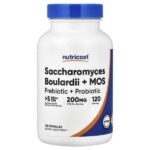 сахаромицеты Буларди и МОС, 120 капсул — Nutricost