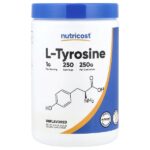 L-тирозин, без добавок, 250 г (8,9 унции) — Nutricost
