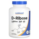 D-рибоза, 240 капсул (700 мг на капсулу) — Nutricost