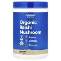 Органический гриб рейши, без добавок, 227 г (8,1 унции) — Nutricost