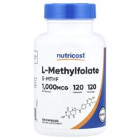 L-метилфолат, 1000 мкг, 120 капсул — Nutricost