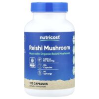 Гриб рейши, 120 капсул (750 мг в каждой капсуле) — Nutricost