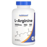 L-аргинин, 1000 мг, 150 таблеток — Nutricost
