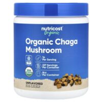органический гриб чага, с нейтральным вкусом, 227 г (8,1 унции) — Nutricost