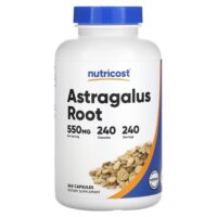 Корень астрагала, 550 мг, 240 капсул — Nutricost