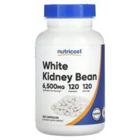 Белая фасоль, 6500 мг, 120 капсул — Nutricost