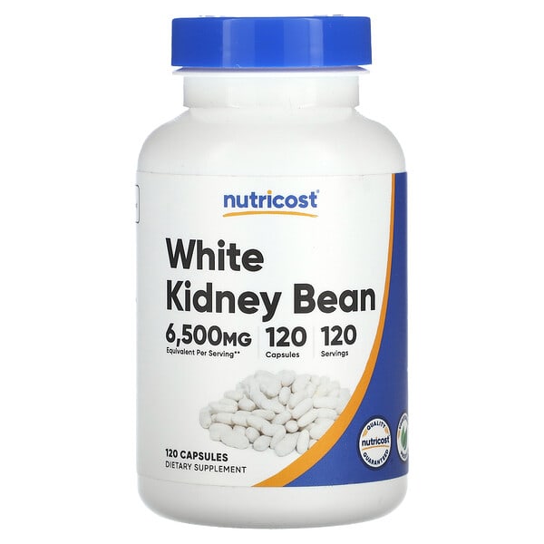 ncs67057_v_8.jpg Белая фасоль, 6500 мг, 120 капсул — Nutricost