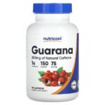Гуарана, 150 капсул (500 мг в каждой капсуле) — Nutricost