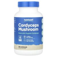 Гриб кордицепс, 180 капсул (550 мг в 1 капсуле) — Nutricost