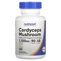 Кордицепс, 90 капсул (550 мг в 1 капсуле) — Nutricost