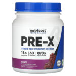Performance, Pre-X, Grape, 870 г (1,9 фунта) — Nutricost