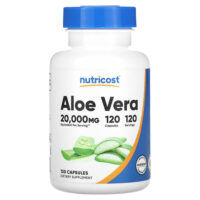 Алоэ вера, 20 000 мг, 120 капсул — Nutricost