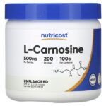 L-карнозин, без добавок, 100 г (3,5 унции) — Nutricost