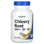 Корень цикория, 650 мг, 120 капсул — Nutricost