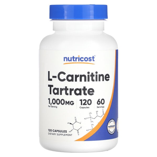 ncs67144_v_8.jpg L-карнитина тартрат, 120 капсул (500 мг в 1 капсуле) — Nutricost