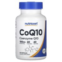 коэнзимQ10, 100 мг, 60 капсул — Nutricost