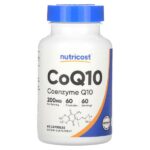 коэнзимQ10, 200 мг, 60 капсул — Nutricost