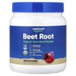 Порошок из органической свеклы, без добавок, 454 г (16 унций) — Nutricost