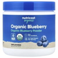 органический порошок из голубики, без добавок, 227 г (8,1 унции) — Nutricost