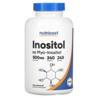 Инозитол в виде мио - инозитол, 500 мг, 240 капсул — Nutricost