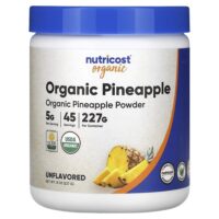 органический порошок из ананаса, без добавок, 227 г (8 унций) — Nutricost