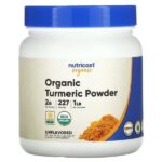 порошок из органической куркумы, без добавок, 454 г (16 унций) — Nutricost